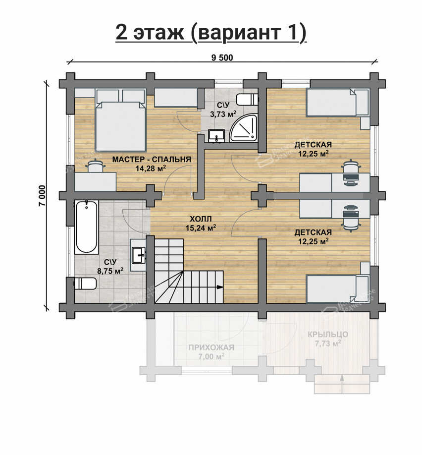 Дом из бревна VZ-141